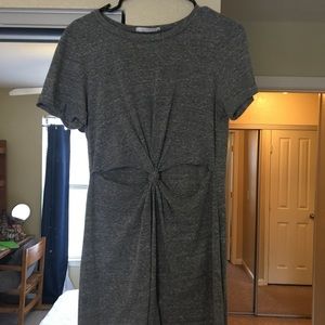 Grey t-shirt dress